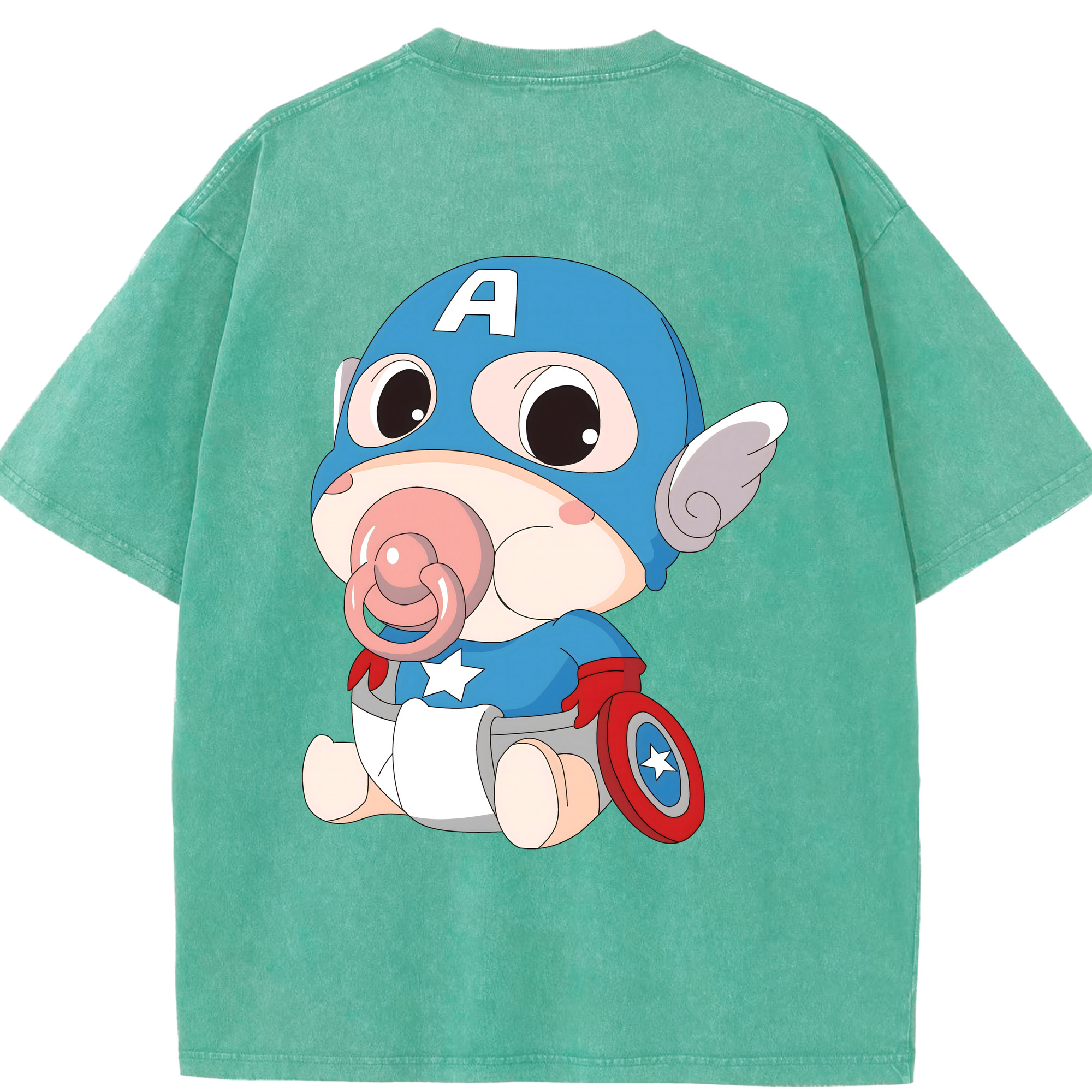 （画像用） アベンジャーズ The Avengers 綿100% ヴィンテージ風 半袖Tシャツ（背面プリント）